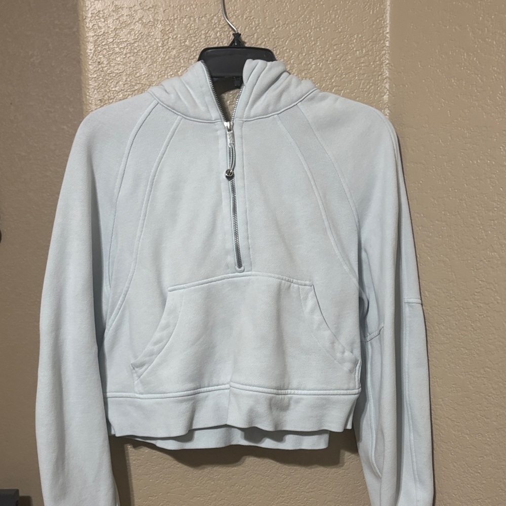 lululemon athletica scuba cropped Light Blue